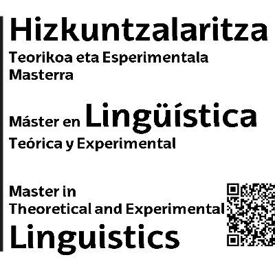 The MA programme offers a general and integrative vision of Linguistics as a science, covering historical, formal and experimental linguistic areas of study.