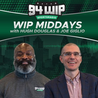 94WIP’s Midday Show with @BigHugh53 and @joegigliosports from 10am-2pm. Producer @Kyle_QuinnWIP. Listen on the @Audacy app. Email us! - wipmiddays@gmail.com