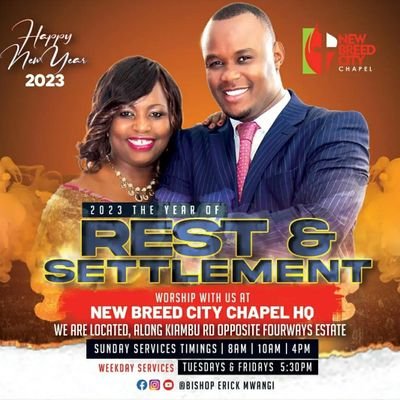 New Breed City Chapel is a church under Apostolic umbrella of Appointment International Ministries (AIM) under the leadership of Bishop @RevEricMwangi.