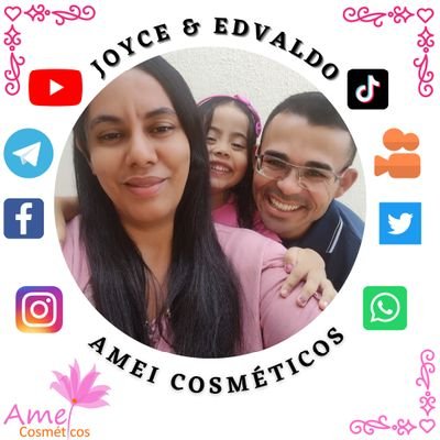 Joyce Damares Da Silva Agripino 🙋
Casada : Edvaldo Alves Agripino 💁🏻‍♂️
Filha : Kamilly Vitória 👨‍👩‍👧
Revendedores Amei Cosméticos Fragrâncias Importadas