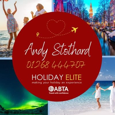 Independent Travel Agent
ABTA P7541
ATOL Protected
Holiday Elite (part of Midcounties Co-operative LTD)
andy.stothard@holidayelite.com
01268 444707