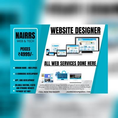 NAIRRS Web and Tech is an IT support and service company. Mainly focusing on Web
development, SEO, social media marketing, etc.