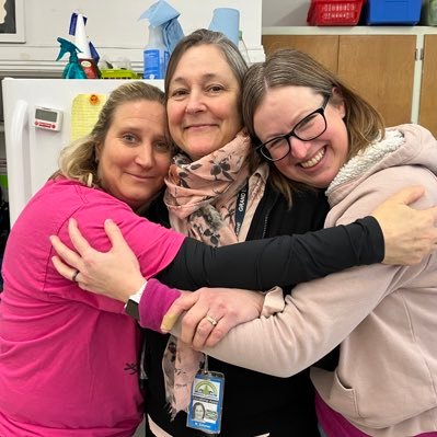 Jen Anderson-Gatopoulos, Jen Duiker and Nancy Zimmer. We’re the New Visions ASD team at James Hillier school in Brantford.