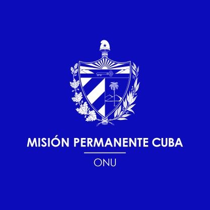 Misión Permanente de Cuba ante Naciones Unidas.

Seguidores de #FidelCastro. 
Defensores del multilateralismo y la Carta de la ONU.

#MejorSinBloqueo
