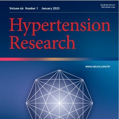 Hypertension Research #hypertens_res is the official journal of Japanese Society of Hypertension @JSHypertension. Published monthly. 2022 IF is 5.4.