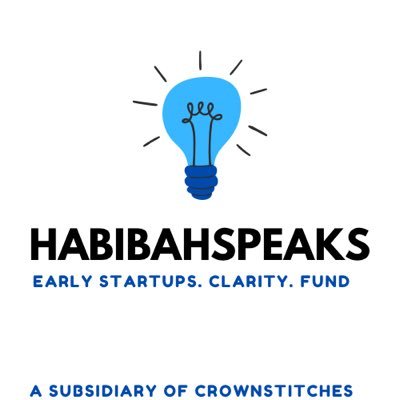 💙A subsidiary of CROWNSTITCHES 💙Helped over 400 startups get clarity 💙Here on 👉 @Habibahspeaks comm. 💙Helped teen girls recognized & dev their passion.