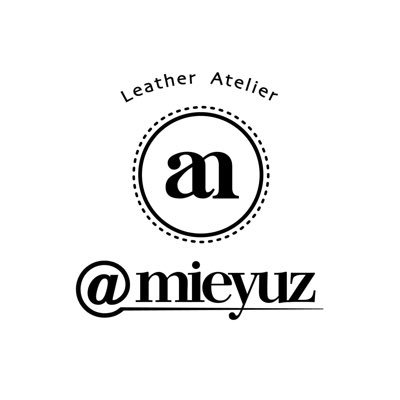 革工房@mieyuz（アミューズ）といいます。 兵庫県で革小物を中心に制作・販売をしております。