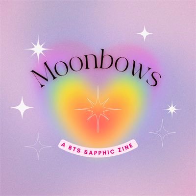 a zine dedicated to the comfort, joy, and inspiration that BTS brings to sapphic ARMYs 🌷💗🌼💞🍄🌱 🌙moonbows: rainbows created by moonlight🌙