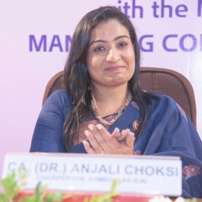 Immediate Past Chairperson,Ahmedabad Branch of ICAI, FCA,PhD ( Derivatives) ,Insolvency Professional and Registered Valuer ( SFA) Independent Director