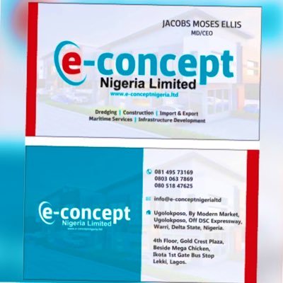 CEO|MD| GENERAL CONTRACTORS|ELVETT - CONCEPT NIGERIA LIMITED.
