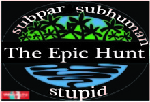 epic_hunt's profile picture. This is the Twitter feed for a reality show in the not too distant future that has gotten ever so slightly out of control.