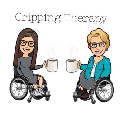 2 disabled therapists starting a page to challenge and reimagine therapy spaces by and for disabled people