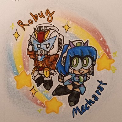 Two novice artists with a love for SD Gundam.