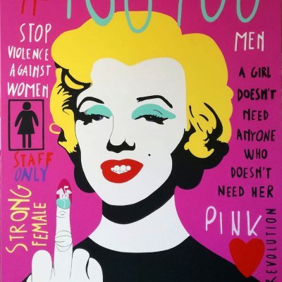 I make physical and digital artworks with my hands #noAI.
graphics, illustrations and paintings.
ironic, feminist, provocative. #metoo
#popart #nftart