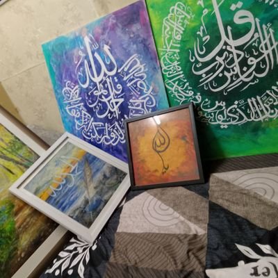 Artist, Arabic Islamic calligraphy art.
•Original Handmade paintings
•DM for orders