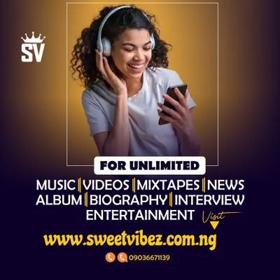 Sweetvibezpromo's profile picture. We Hype Blog Promote, We Distribute Songs On Digital Store, We Create Website (blogger/WordPress) We do graphic Design
Call/WhatsApp Us (+234)09036671139