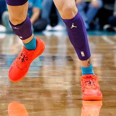 The ankles of the All-Star point guard for the Charlotte Hornets