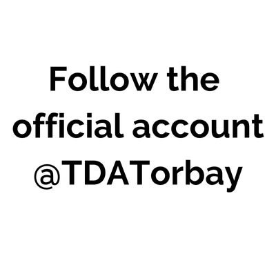 Please follow the official @TDATorbay account for the latest info, news, jobs and more. This account is no longer monitored so please don't contact us via it.