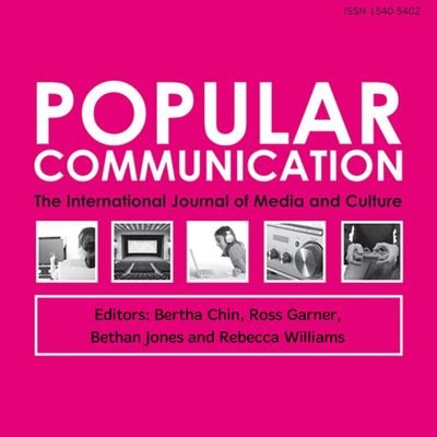 Popular Communication is an international journal of media and culture that publishes articles on all aspects of popular communication in everyday life.