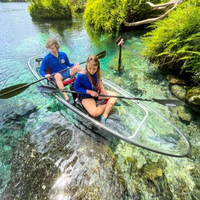 🌴Join us on an EcoAdventure in Clear Kayaks to find hidden underwater caves, while paddling through cypress-tree filled crystalline turquoise waters.🌴