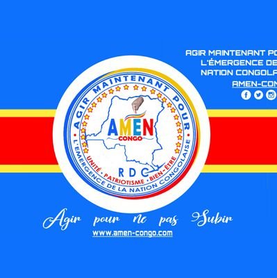 AMEN_Congo's profile picture. Bienvenue sur le compte officiel du Mouvement Socio-Politique d'evéil de conscience congolais
#AGIR AUJOURD'HUI POUR NE PAS SUBIR DEMAIN !!!