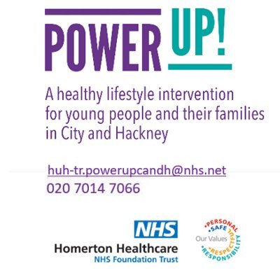 Power Up! City & Hackney’s new Weight Management service for young people aged 5-19 years. Now accepting refferals