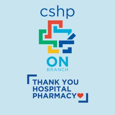 The official Twitter page for the Canadian Society of Hospital Pharmacists - Ontario Branch.