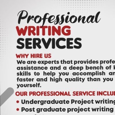 We are experts that provides professional assistance and a deep bench of knowledge and skills to help you accomplish any writing task faster and highly quality.