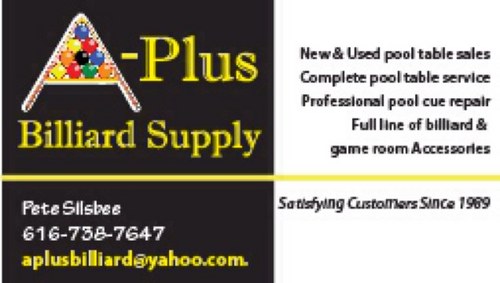 APlusBilliard's profile picture. Billiard Service and sales since 1989