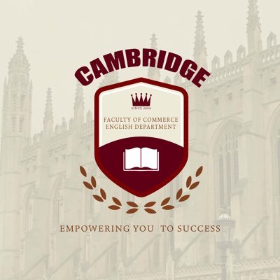 Official account of Cambriidge Center 😉 Home of FCES ❤️❤️ Faculty of commerce English Section 📱01009017833 #Empowering_You_To_Success 💪✌️