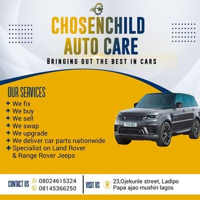 Lover of God❤️🙌 Founder @ Chosenchild Auto Care🛠️🚘 Range Rover Specialist 👍 Crypto and Forex Engagement 📊📉📈 Influencer and Content Creator 😂