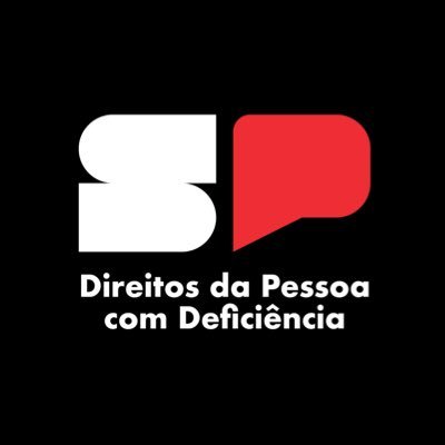 X oficial da Secretaria de Estado dos Direitos da Pessoa com Deficiência de São Paulo.