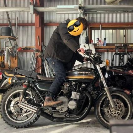 NA777Z2's profile picture. 父が30年以上大事に乗ってたZ2を乗り継ぐことになりました🏍️
【車歴】Ninja400R▶CB1100RS▶S1000RR▶CBR250RR▶750RS
リッターSS等のスポーツタイプが好きだけど、最近はバイク歴史を作ってきた旧車へ魅力を感じてます🤔#750RS　#Z2　#kawasaki