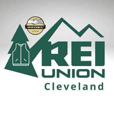 We are the green vests of @REI Cleveland, who have come together to organize a union with @RWDSU @REIUnion #REIunion