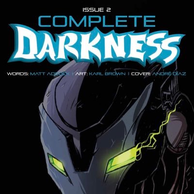 Complete Darkness cyberpunk sci-fi novel & comic by UK author - Matt Adcock