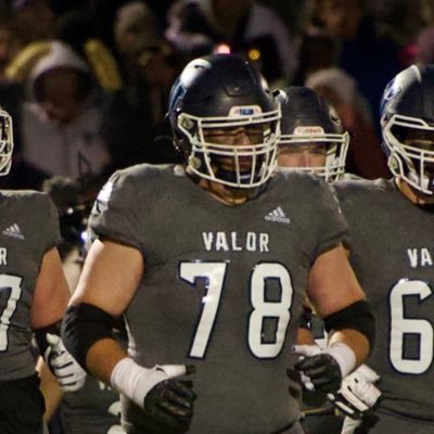 Valor Christian High School Football Height: 6’4” Class of 2023 CO-NY Colgate Commit