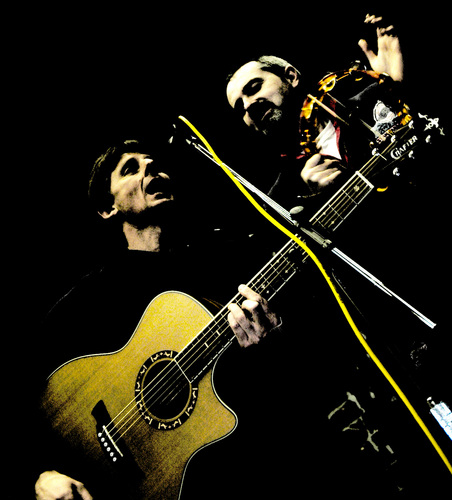 An  acoustic duo. Heavily into harmony we cover great music from the last 4 decades and give it an unplugged twist. e mail - lastmanstanding2@virginmedia.com