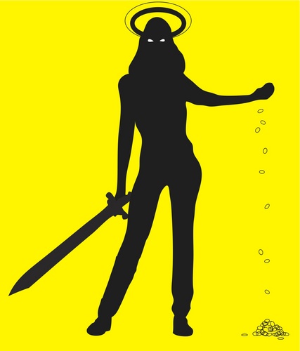 SantaInsolvenza's profile picture. protettrice delle precarie e dei precari, dacci oggi il nostro reddito quotidiano... #Bologna