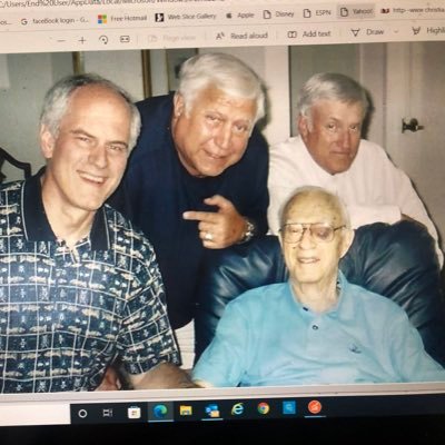 Bible believing, conservative Republican. White shirt with 2 brothers and Dad.