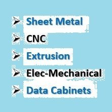 Precise sheetmetal fabricated to customers’ prints, drawings, samples, sketches, even ideas. key words: enclosures, CNC, tooling, metal parts, machining