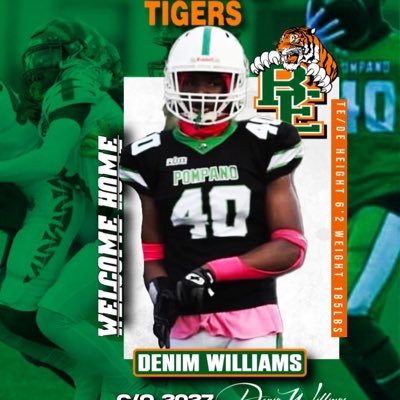 Denim Williams| class of 2027/ height: 6’2| weight: 195| email wilaliamsd@gmail.com, wdenim75@gmail.com| position: TE/DE/OLB|@Blanch ely HS| GPA: 3.9
