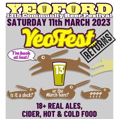 'Best little beer festival in Mid Devon' Saturday 16th March 2024 🍻
 #RealAle #BeerFestival #Devon