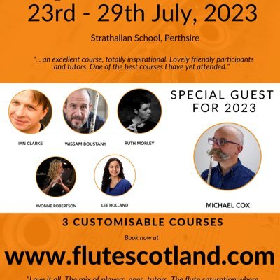 Incredible flute course: 23-29 July, 2023