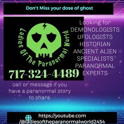 We are Podcaster who love the paranormal. follow us on youtube