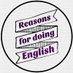 Reasons for Doing English (@ReasonsDoingEng) Twitter profile photo