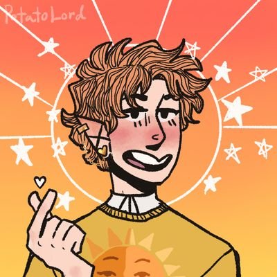 AHopefulSun's profile picture. they/them, 23 (🔞 dni). Social Historian, tea lover, multifandom (star trek, ofmd, good omens, sandman) Friend of Dorothy and gay as a daffodil ♡