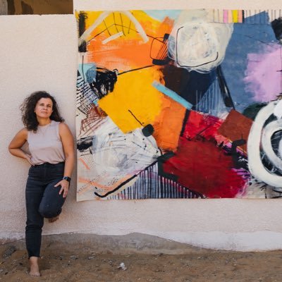 Brazilian abstract artist and architect based in Lipari Island, Sicily