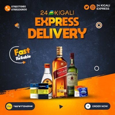 Emergent delivery 🚚 📦 We deliver in parties, homes and companies Get drinks, coffee, snacks. insta@24kigaliexpress Everywhere in kigali, 24/7 delivery