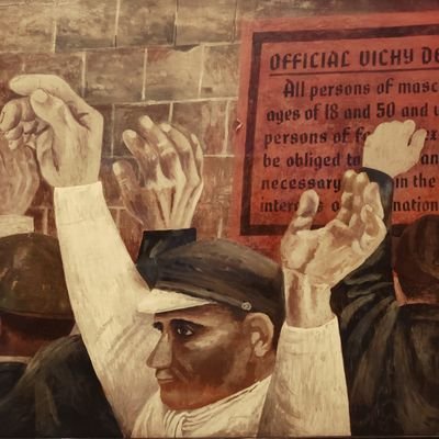 Tired of tyrants. 

Source of painting: 
Ben Shahn
French Workers
1942
Tempera on cardboard. 101.6 x 144.8 cm
Museo Nacional Thyssen-Bornemisza, Madrid