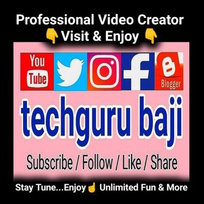Digital Video Creator Professional Entertainment & More Visit Social Media 👉 @techguru_baji
